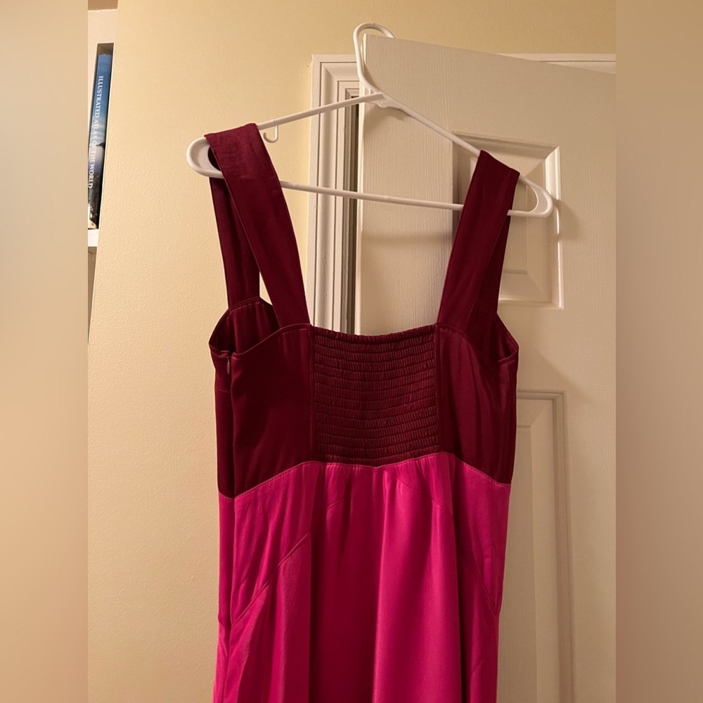 Maeve Pink and Red MIDI dress - Picture 3 of 5